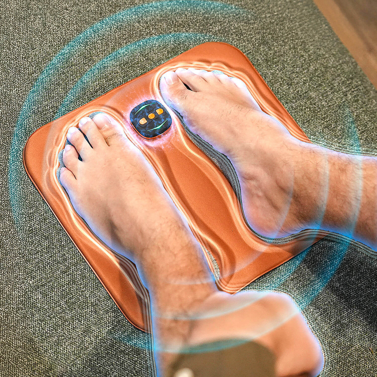 Voetmassagemat met Elektrische Stimulatie Kopervezel voor Thuis Ontspanning Vermoeide Voeten Wellness