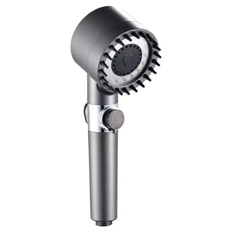Handdouche met Filterpatroon en Massagefunctie ABS Hoogglans 25cm Drukverhoging voor Wellness Badkamer