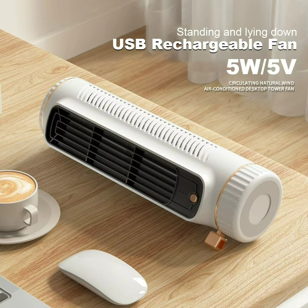 Bladloze Ventilator met 360° Luchtcirculatie en IJsverfrissende Technologie - Stille Werking & Veilig Ontwerp