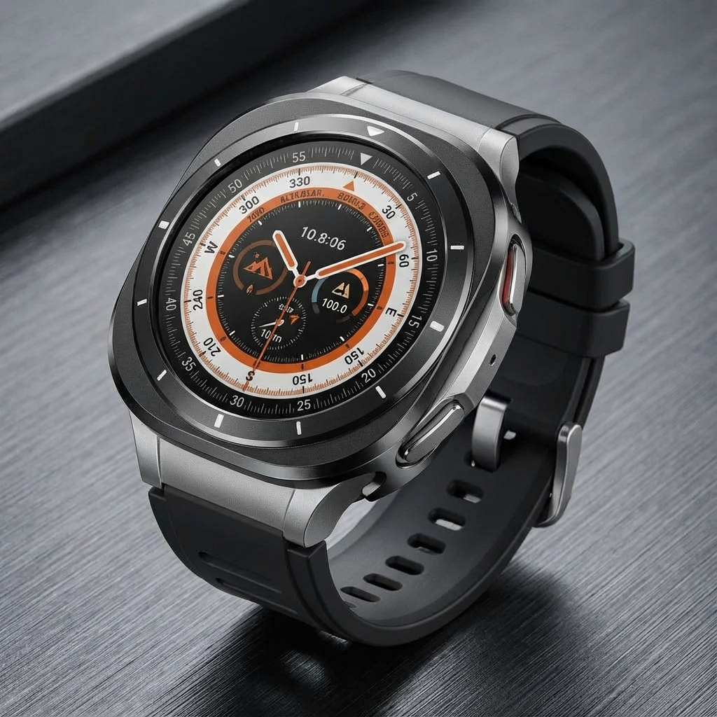 Beschermhoes Smartwatch Titaniumlegering 47mm Scherm Behuizing Bandje Compatibel Horloge Accessoire Stijlvol