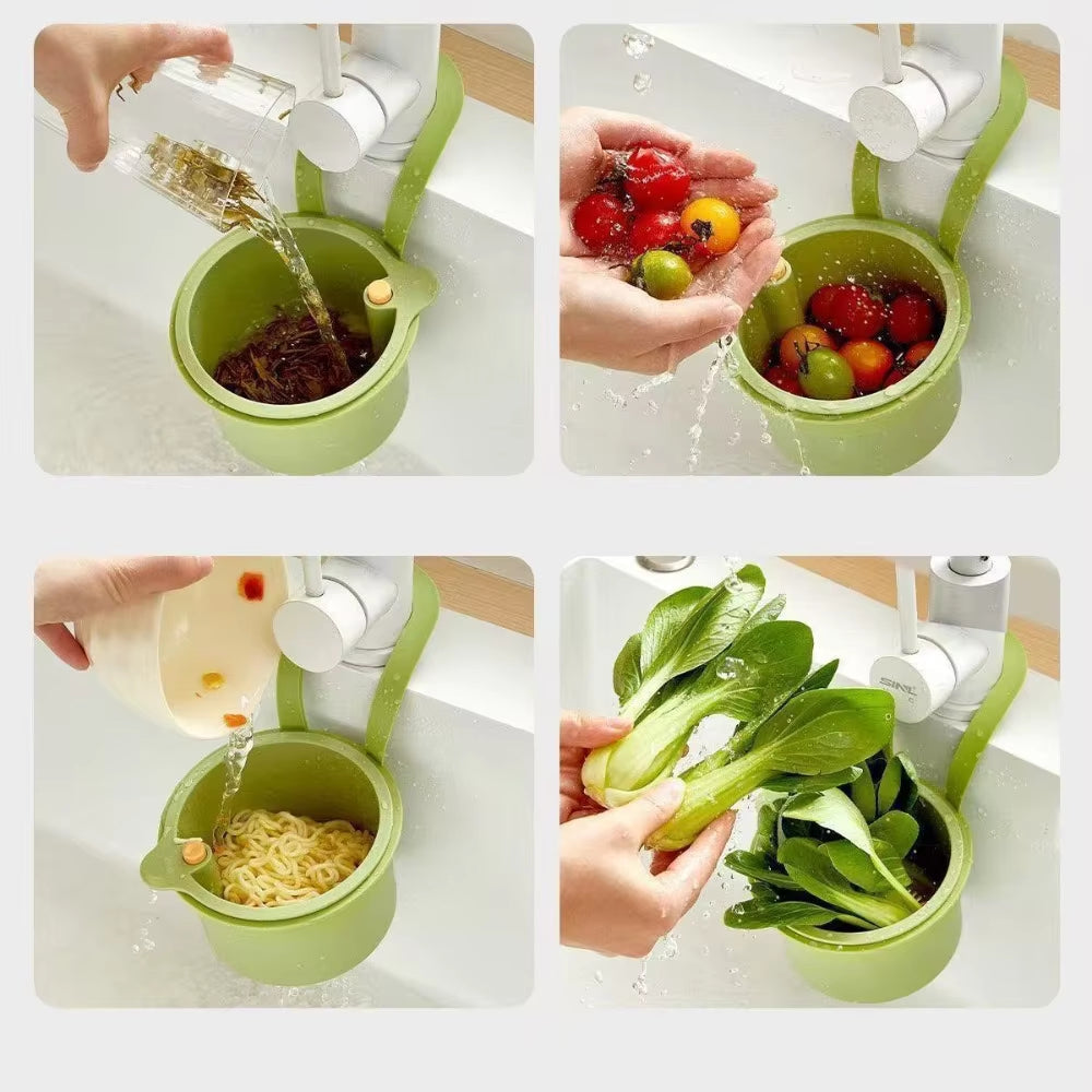 Hangend Afdruipmandje Kunststof 20x14x13 cm Keuken Kraan Zeef Afvoer Voedselresten Filter Gootsteen Organizer BPA-vrij