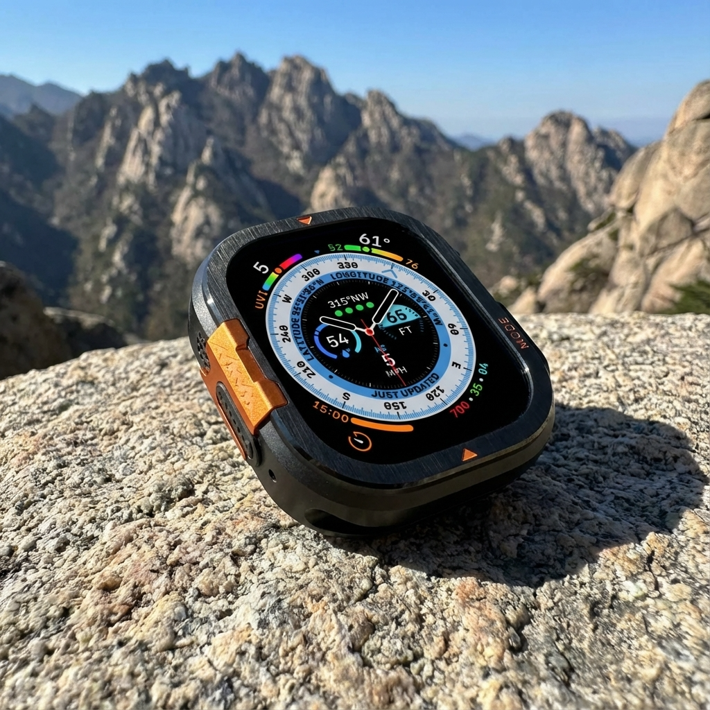 Beschermhoes Smartwatch 49mm 46mm Titanium Metalen Frame Ultieme Bescherming Sport Horloge Vier Kleuren