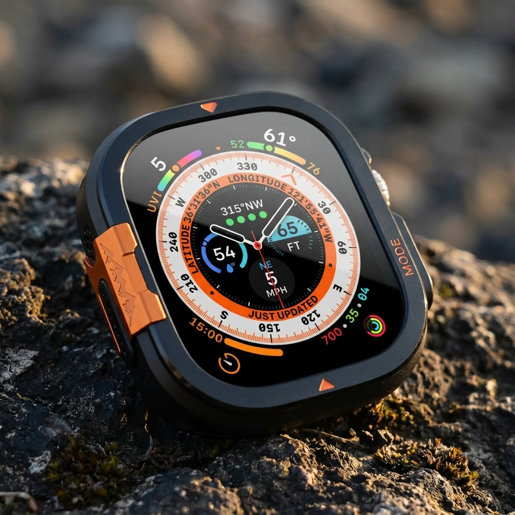 Beschermhoes Smartwatch 49mm 46mm Titanium Metalen Frame Ultieme Bescherming Sport Horloge Vier Kleuren