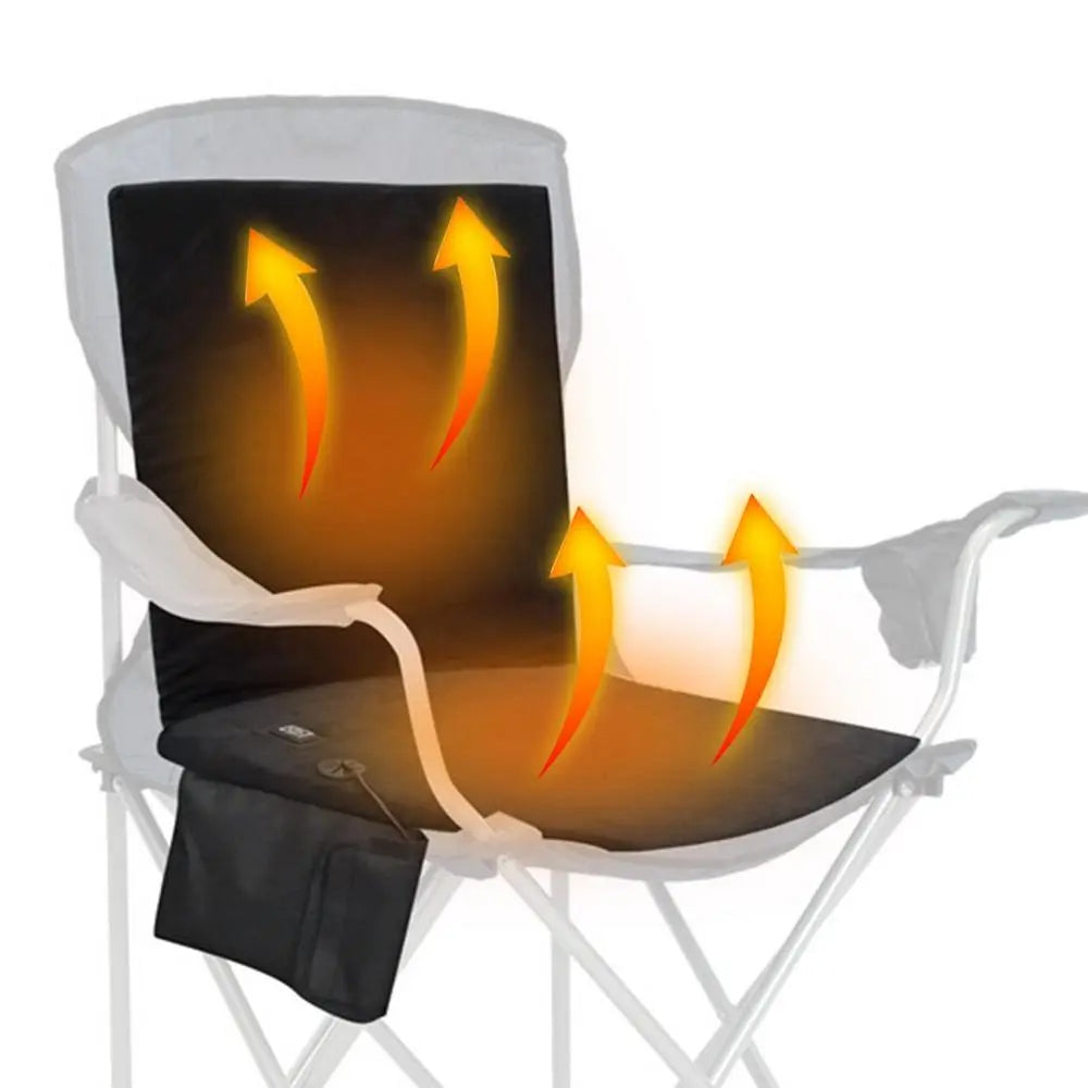 Opvouwbaar Verwarmingskussen 3 Temperatuurstanden USB Stoelverwarming voor Outdoor Kantoor Thuis Reizen Camping