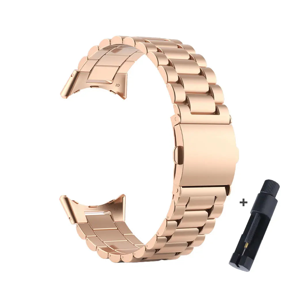Roestvrijstalen Horlogeband Voor Smartwatch 41mm 45mm Premium Metalen Bandje Verstelbaar Stijlvol Polsband