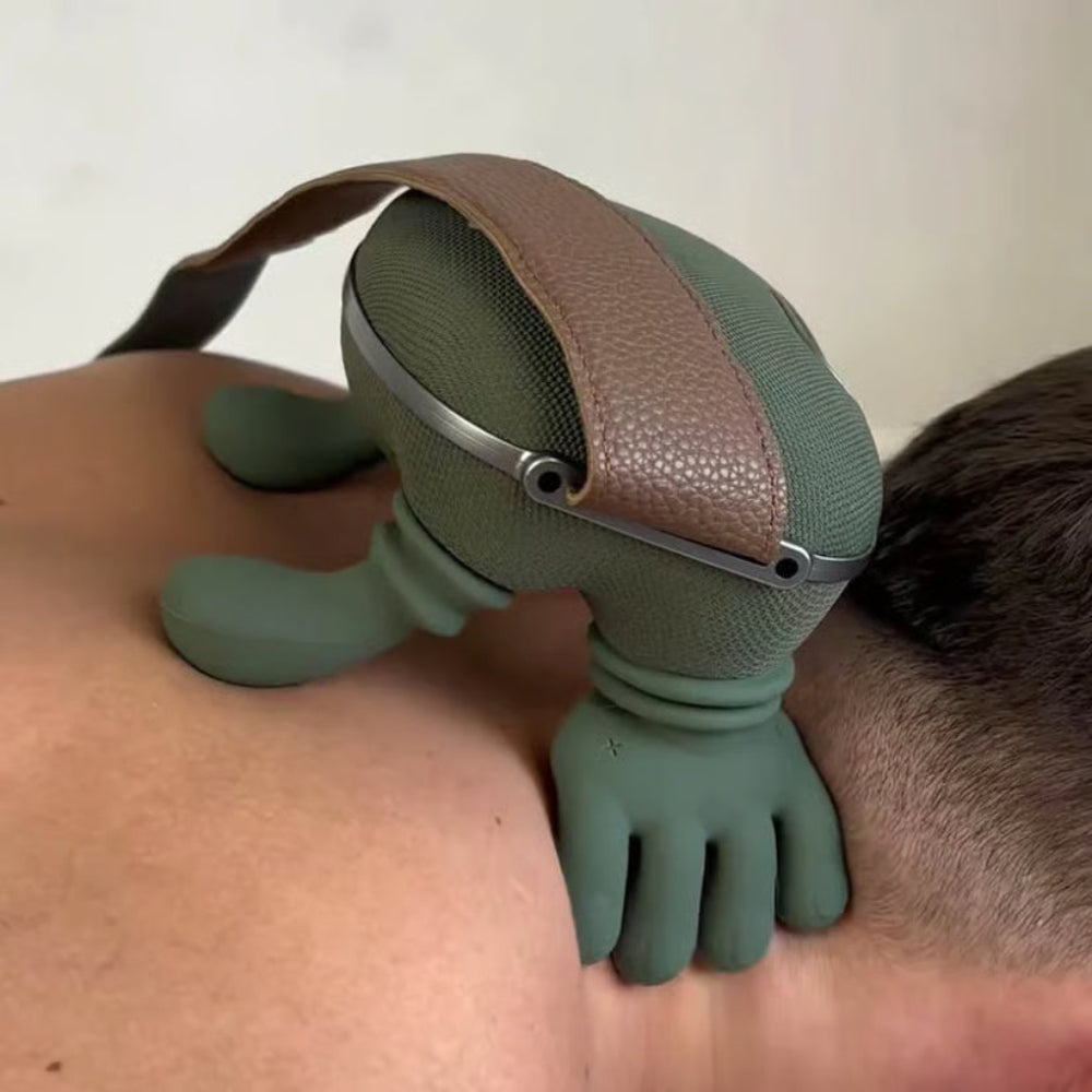 Nekmassager met Warmtefunctie Draadloos Vibratie Therapie Spierspanning Verlichting Ontspanning Wellness