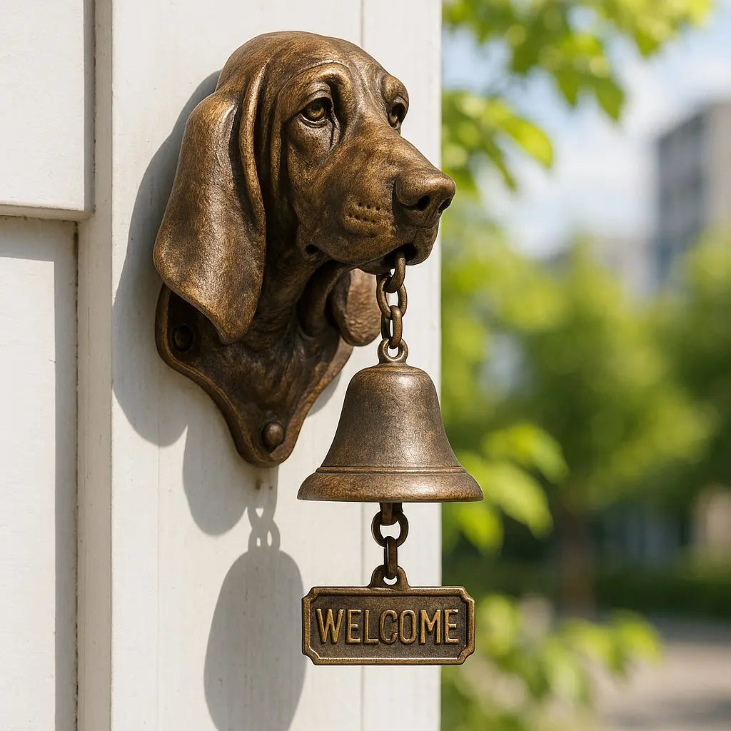 Deurbel met Hond - Gietijzeren Vintage Belletje voor Gastvrij Welkom