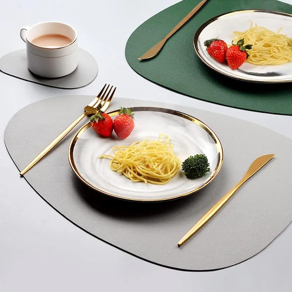 Dubbelzijdige Placemats Kunstleer Waterafstotend Antislip Set 4 of 8 Stuks Tafelbescherming Eettafel
