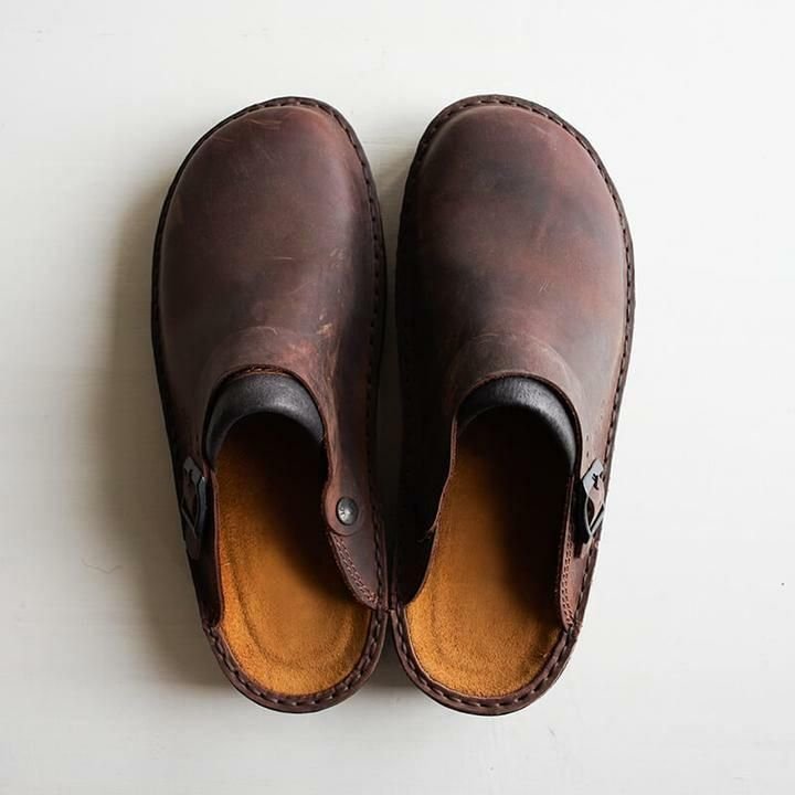 Comfortabele Instapklompen van Leer - Tijdloze Slip-On Schoenen voor Dagelijks Gebruik