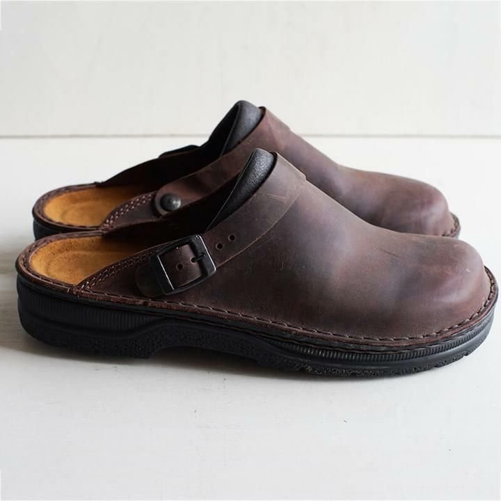 Comfortabele Instapklompen van Leer - Tijdloze Slip-On Schoenen voor Dagelijks Gebruik