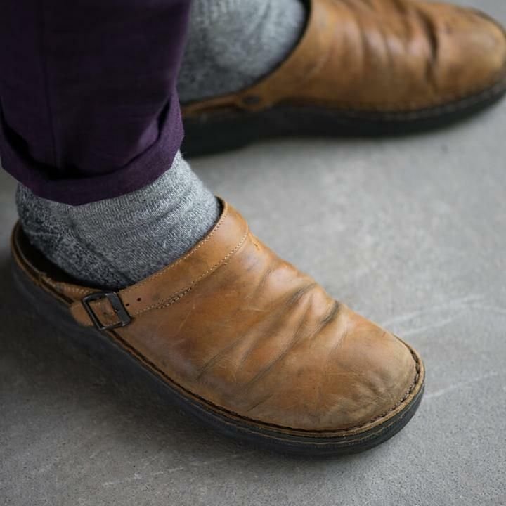 Comfortabele Instapklompen van Leer - Tijdloze Slip-On Schoenen voor Dagelijks Gebruik