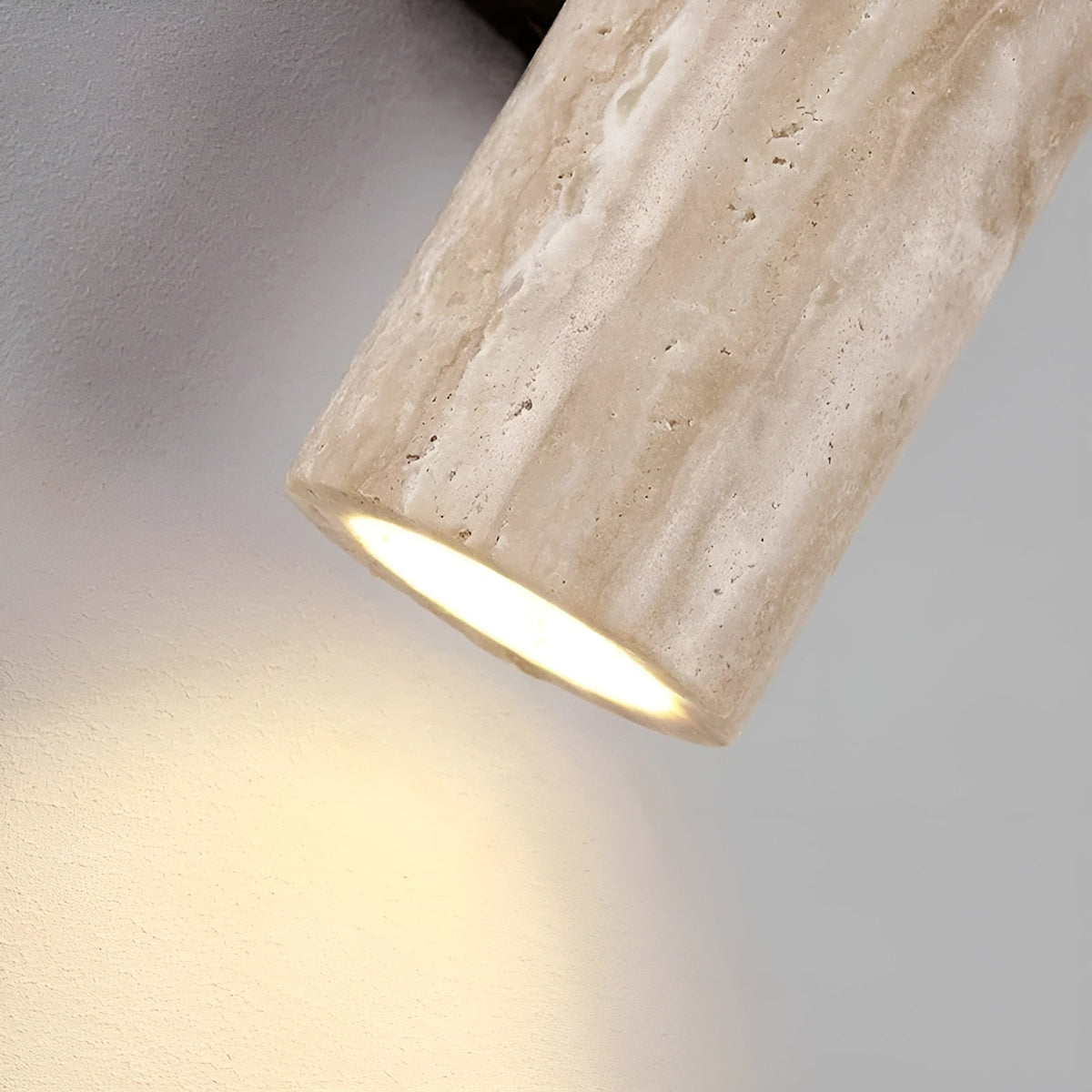 Wandlamp van Travertin - Stijlvolle LED Wandverlichting met Natuurlijk Design
