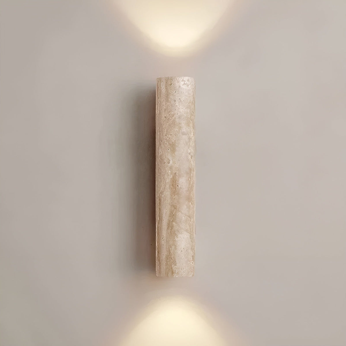 Wandlamp van Travertin - Stijlvolle LED Wandverlichting met Natuurlijk Design