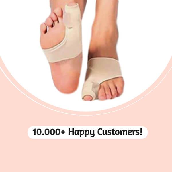 Teenspreidersleeve voor Hallux Valgus - Siliconen Teencorrector - Zachte Gelvoering - Eelt & Druk Preventie