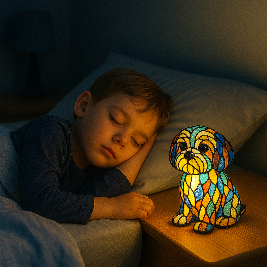 Decoratieve Hondenlamp met Uniek Motief - Sfeerverlichting voor Hondliefhebbers