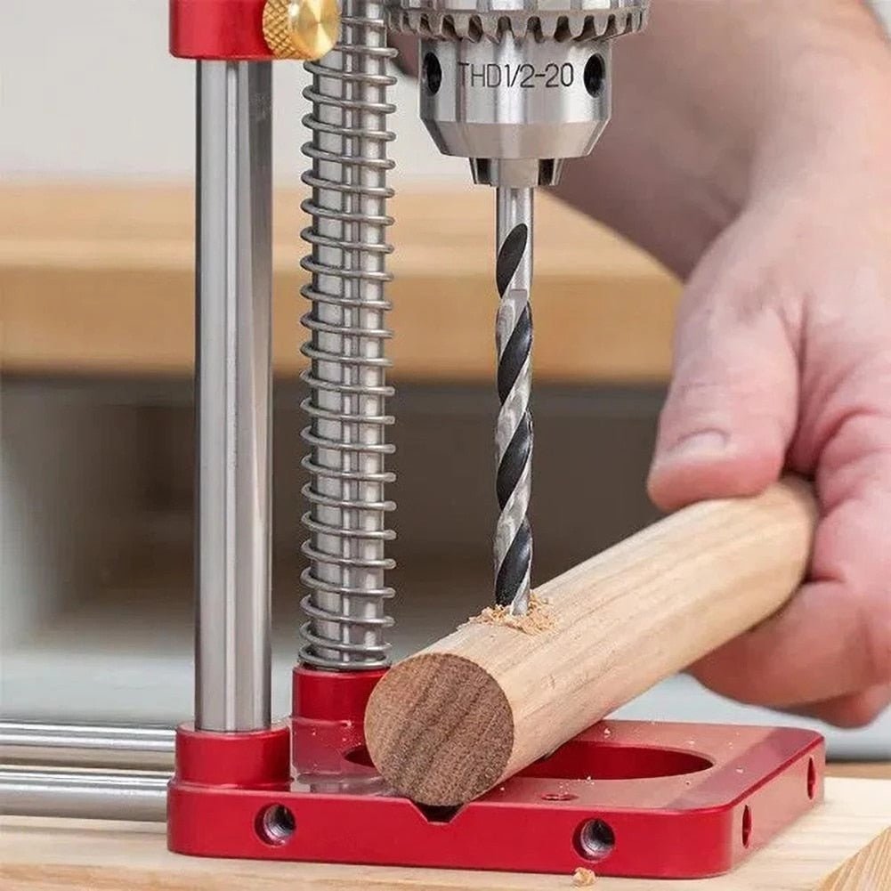 Verstelbare Boorsjabloon voor Hout - Precisiegids Rechte Gaten Boren Meubelmaken Klussen DIY Gereedschap