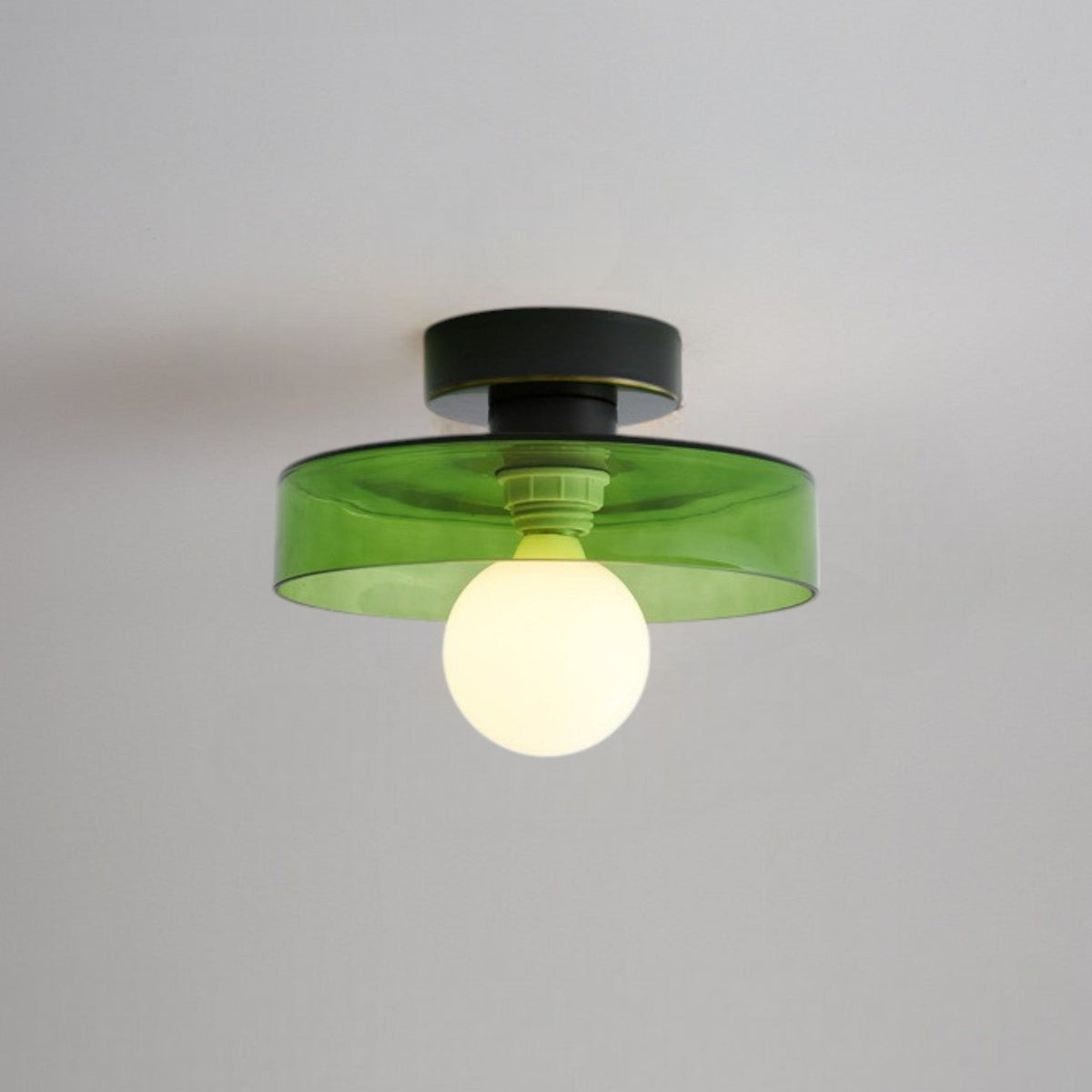 Plafondlamp Geometrisch Ø24cm Messing Glas Koper G9 Fitting Hal Slaapkamer Eetkamer Verlichting Interieur