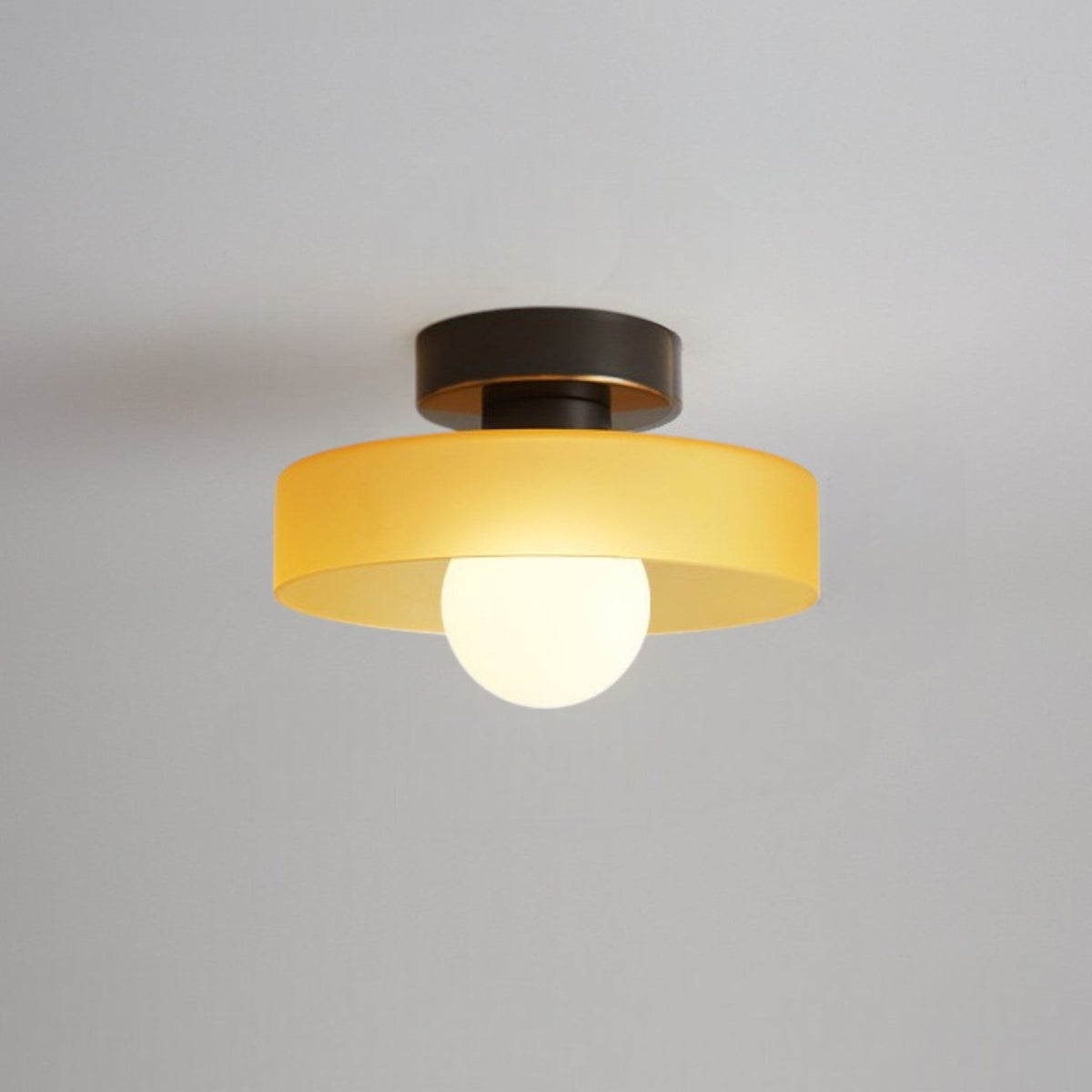 Plafondlamp Geometrisch Ø24cm Messing Glas Koper G9 Fitting Hal Slaapkamer Eetkamer Verlichting Interieur