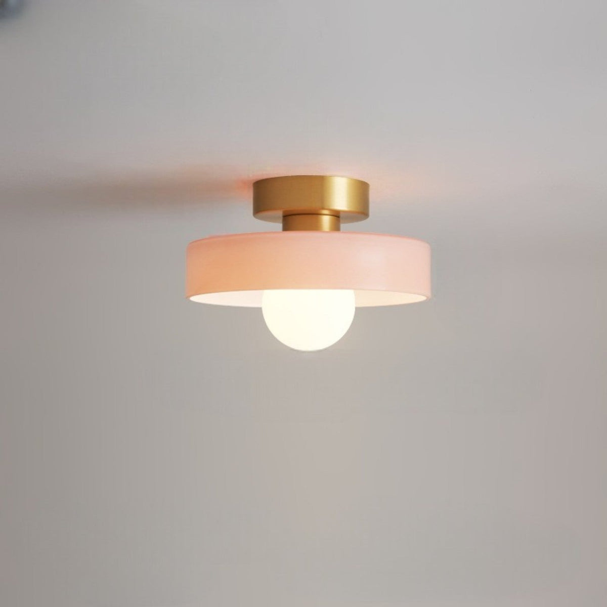 Plafondlamp Geometrisch Ø24cm Messing Glas Koper G9 Fitting Hal Slaapkamer Eetkamer Verlichting Interieur