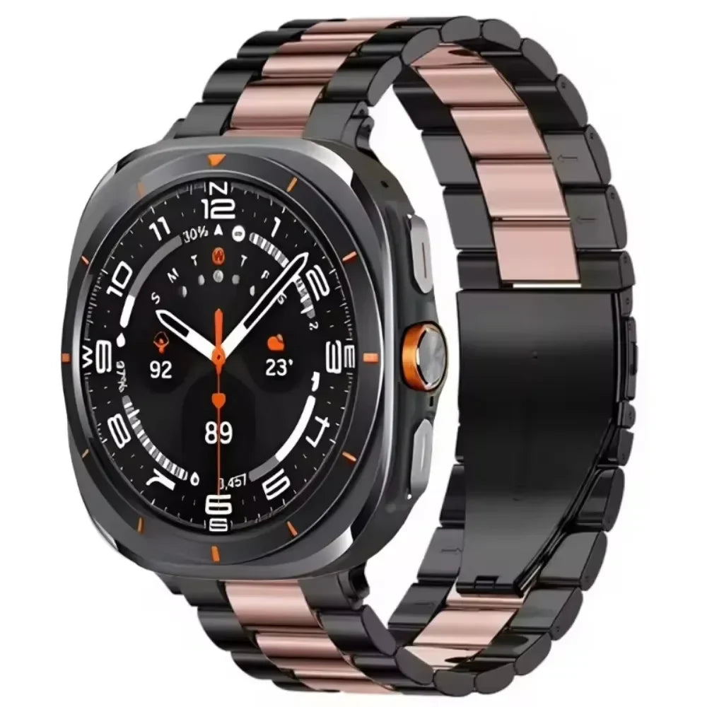 Roestvrijstalen Horlogeband 22cm Verstelbaar Schakelband Metaal Smartwatch Polsband Universeel Compatibel