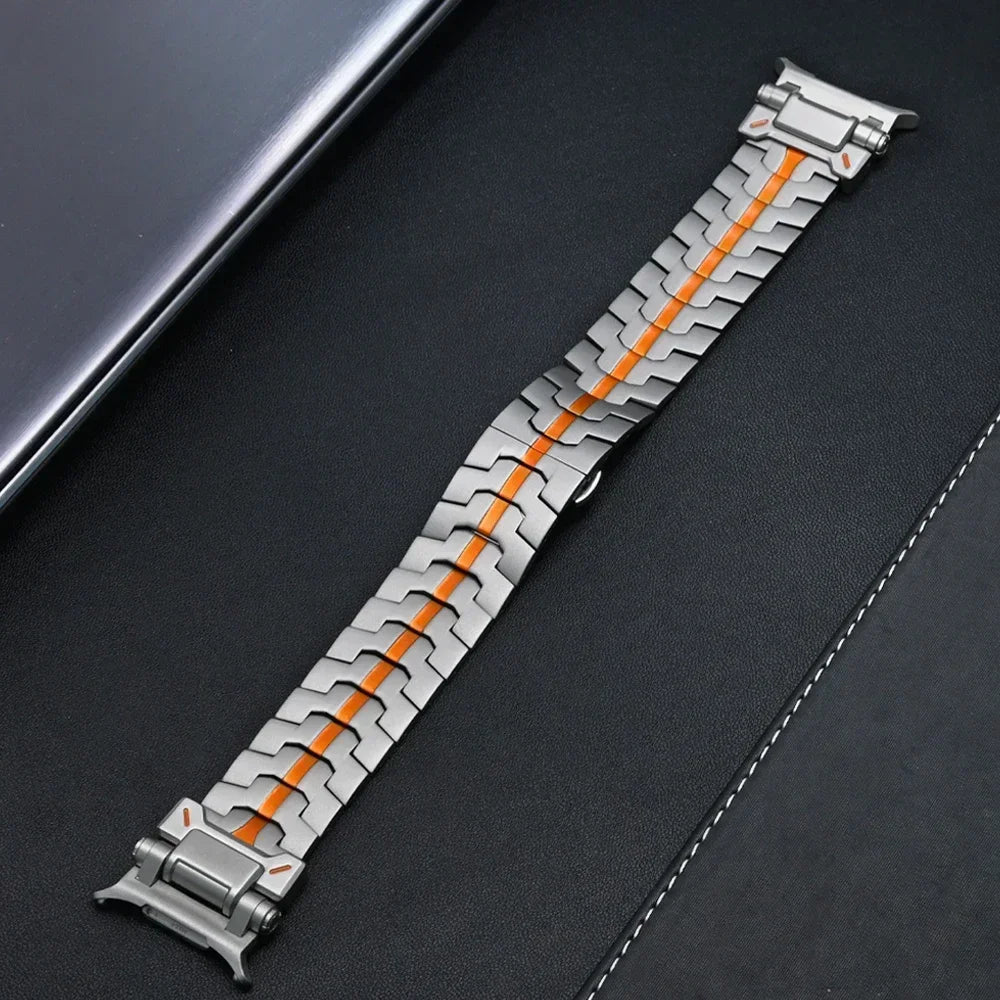 RVS Smartwatch Schakelband Gepolijst 40mm 44mm 46mm Verstelbaar Metalen Horlogebandje Premium Kwaliteit