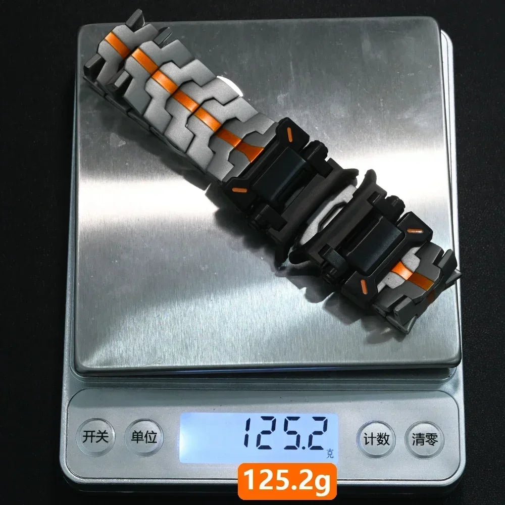 RVS Smartwatch Schakelband Gepolijst 40mm 44mm 46mm Verstelbaar Metalen Horlogebandje Premium Kwaliteit