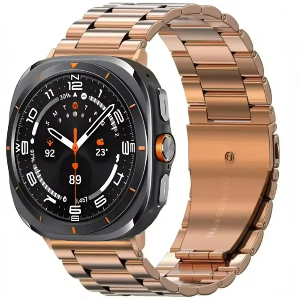 Roestvrijstalen Horlogeband 22cm Verstelbaar Schakelband Metaal Smartwatch Polsband Universeel Compatibel