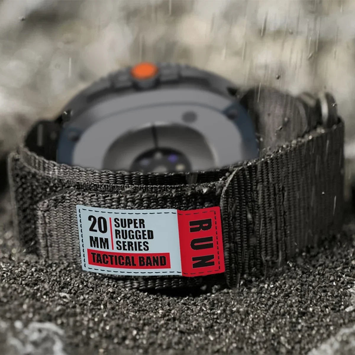 Nylon Smartwatch Bandje Tactical voor Galaxy Watch 8 9 Classic Verstelbaar Sportief Ademend Polsband