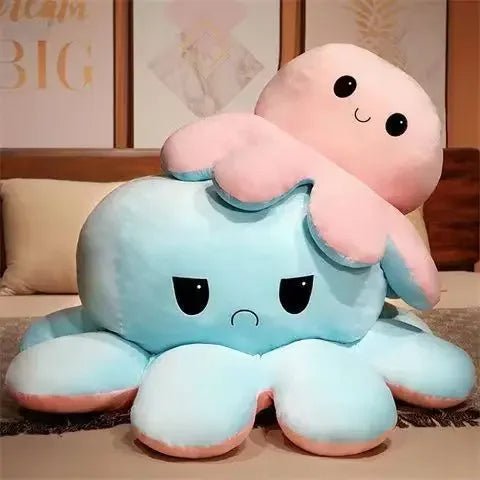 Wendbare Octopus Knuffel XXL 90-130cm Polyester Pluche Emotie Speelgoed Decoratie Kinderkamer Slaapkamer
