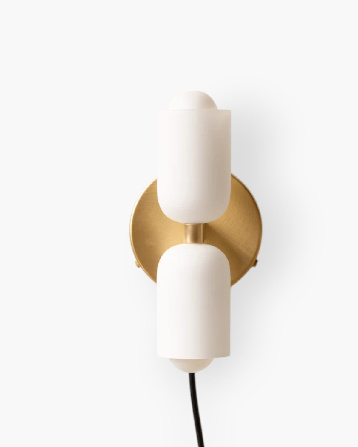 Wandlamp met Dubbele Glazen Kappen voor Slaapkamer en Woonkamer - E27 Wandverlichting