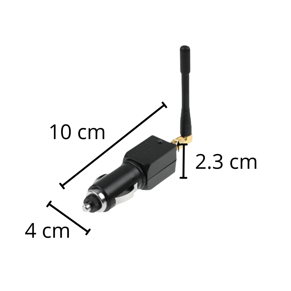 GPS-Signaalblocker voor Voertuigbeveiliging - Draagbaar Privacy Beschermingsapparaat met Sigarettenaansteker Adapter
