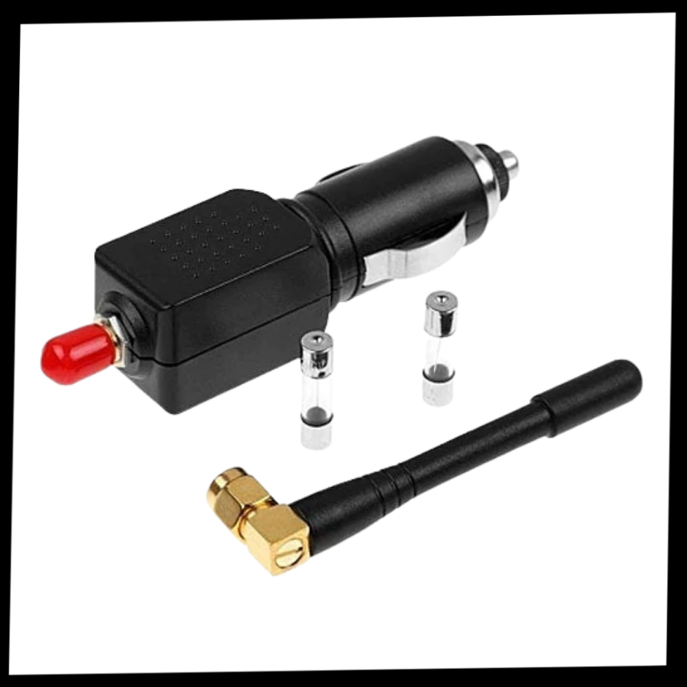 GPS-Signaalblocker voor Voertuigbeveiliging - Draagbaar Privacy Beschermingsapparaat met Sigarettenaansteker Adapter