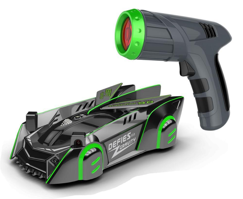 Wandklimmende Bestuurbare Auto met Laserbesturing - Plafond Muur Vloer RC Raceauto met LED Verlichting