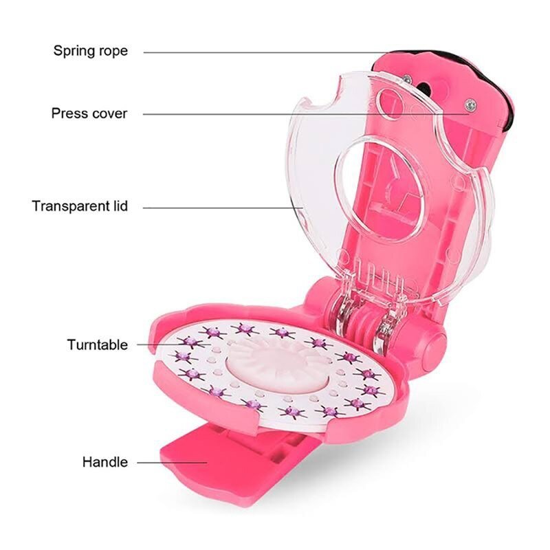 Haaraccessoire Applicator met Glinsterstenen voor Kinderen en Volwassenen Inclusief Sterren en Bloemen