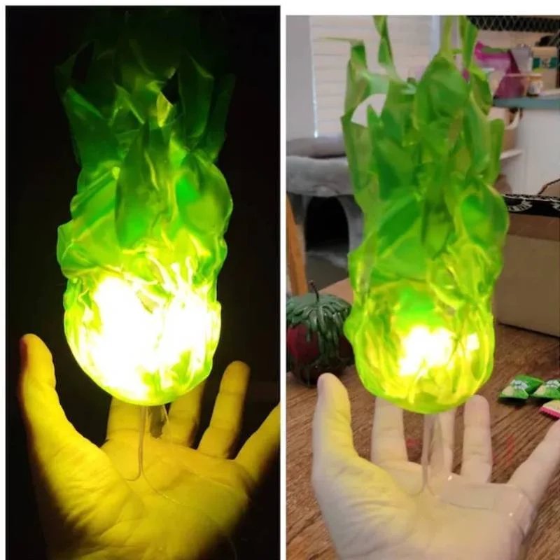 LED Zwevende Vuurbol Decoratie met Realistisch Gloeieffect voor Halloween Feestdagen Binnen Buiten Sfeerverlichting