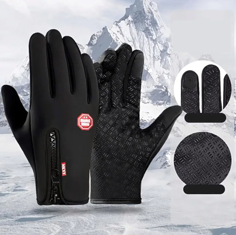 Verwarmde Handschoenen met 3 Warmtestanden Touchscreen Functie Waterdicht Winter Fietshandschoenen Unisex