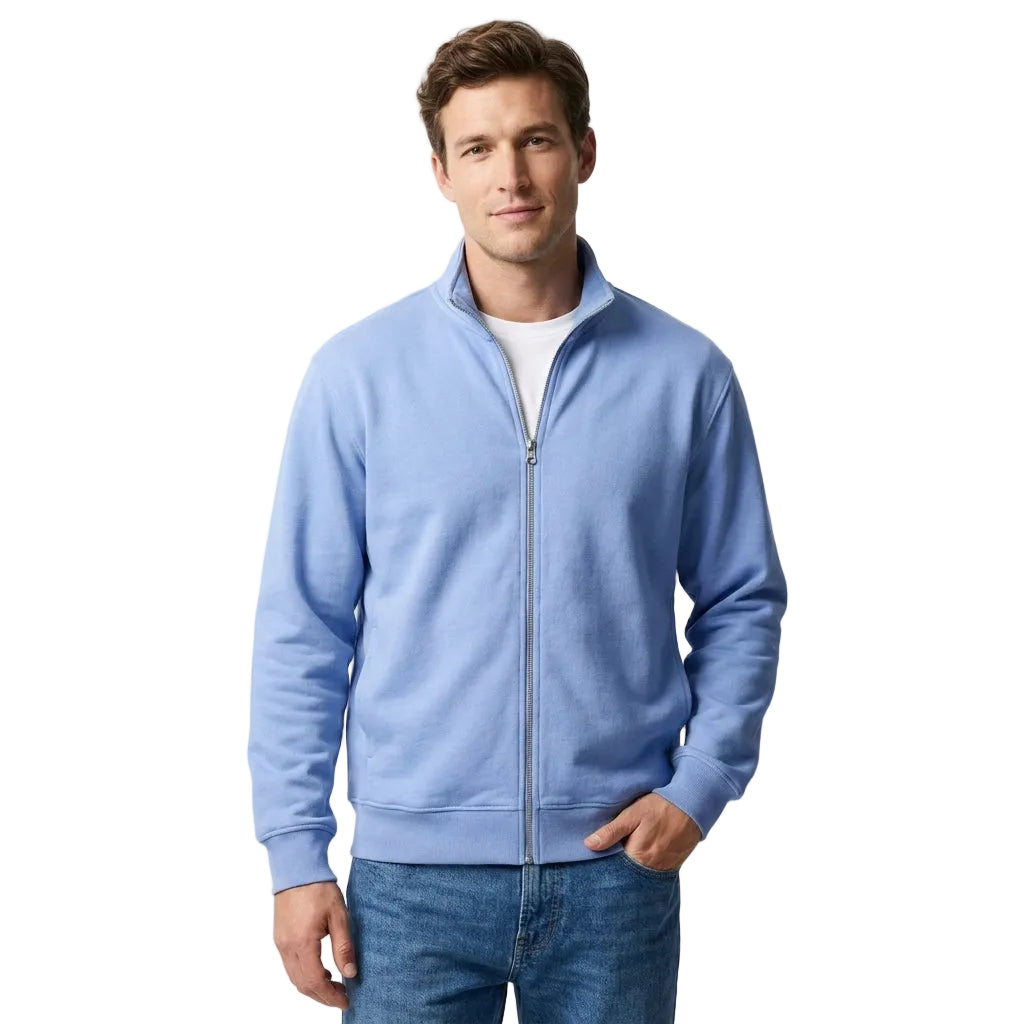 Vest Heren met Doorlopende Rits Moderne Pasvorm Machinewasbaar Laagjeskleding Zwart Grijs Blauw Maat S tot 2XL