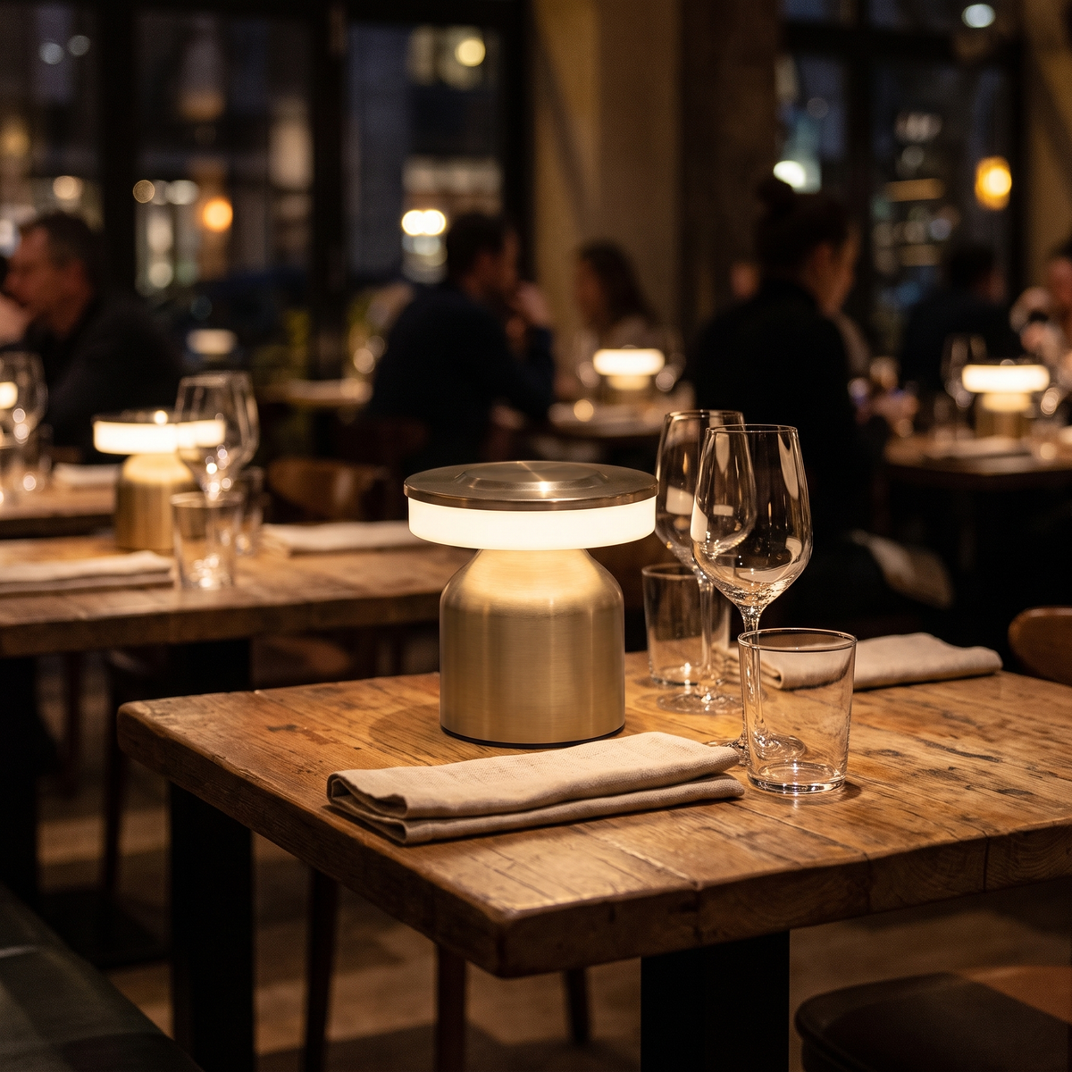 Oplaadbare Tafellamp Restaurant en Horeca | Dimbaar LED met 3 Kleurtemperaturen