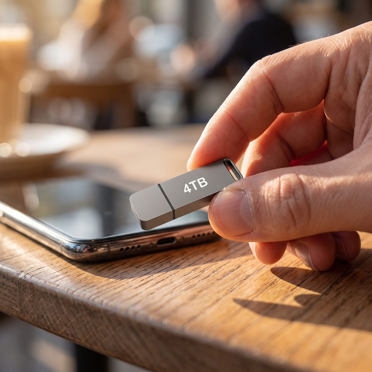 USB Stick voor Telefoon Micro USB 4TB Metalen Behuizing Schokbestendig Plug and Play