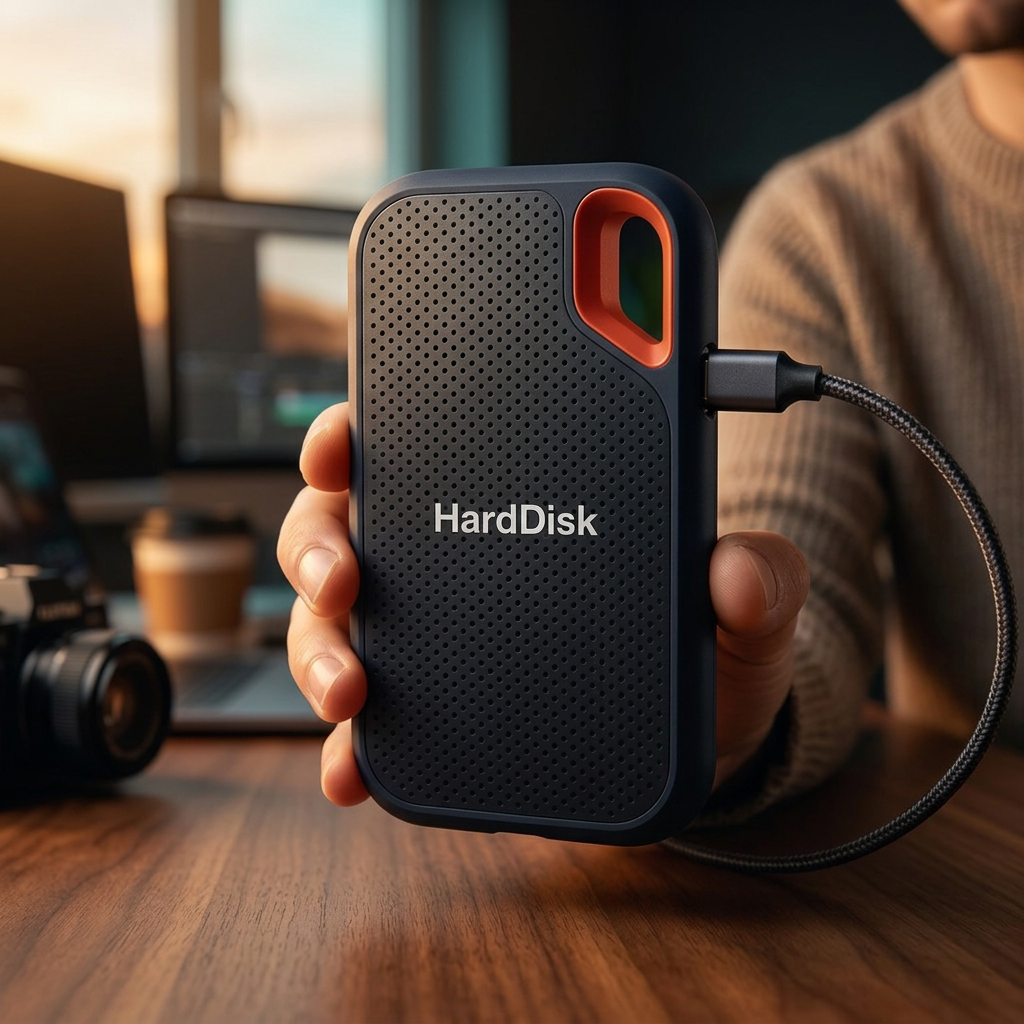 Externe SSD Harde Schijf 64 TB - Draagbare SSD Schijf Extern met USB 3.2 Type-C voor Supersnelle Back-ups