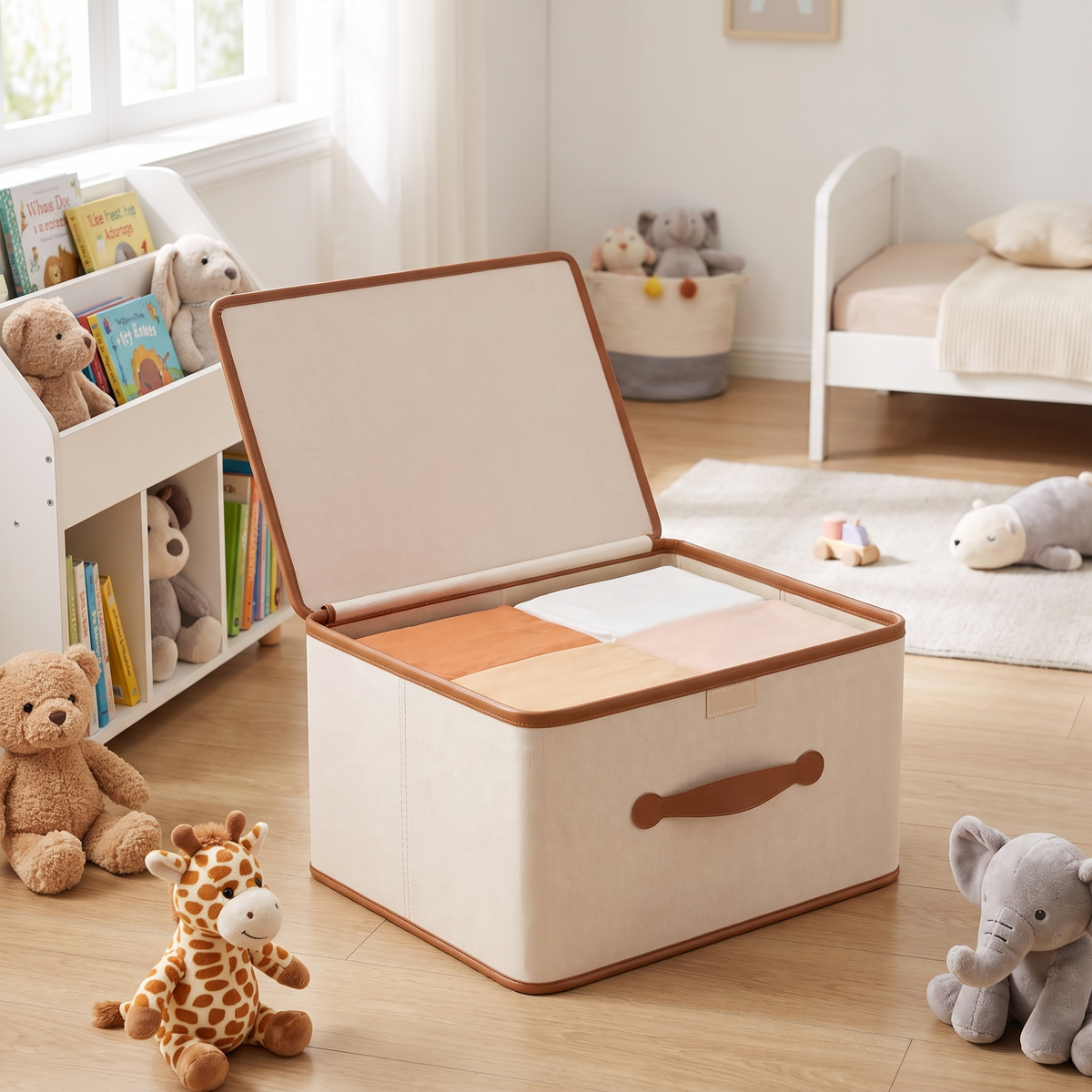 Opbergbox Speelgoed Kinderkamer Opvouwbaar Oxford met Deksel Handvatten M-2XL Stapelbaar