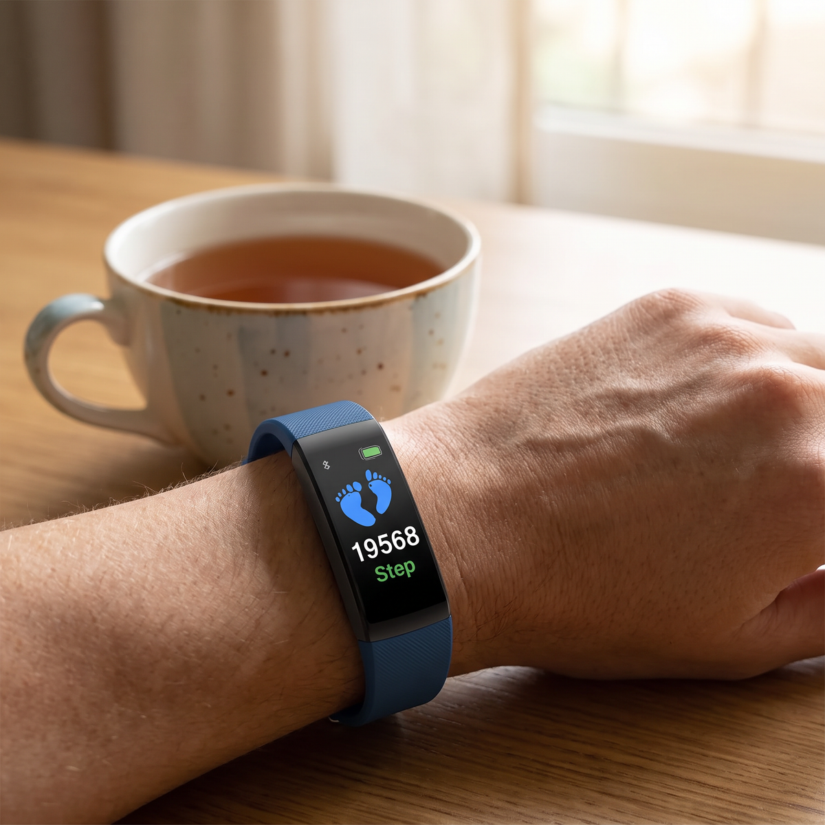 Smartwatch Hartslagmeter Bloeddrukmeter Stappenteller USB Oplaadbaar