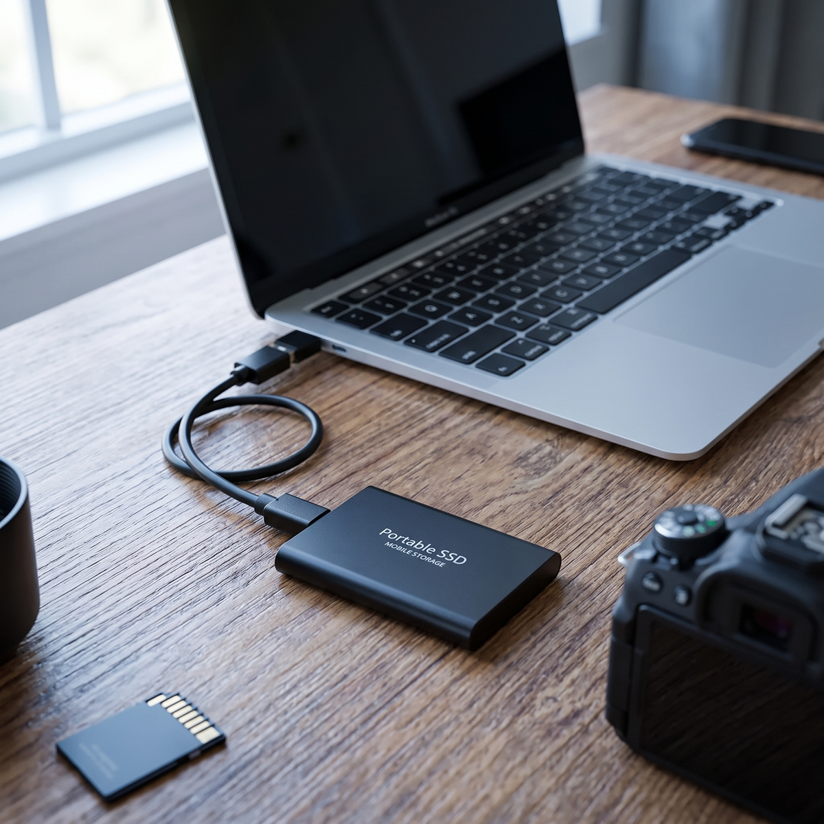 Externe SSD 2TB USB Schokbestendig Draagbaar Solid State Drive Zwart Blauw Rood Windows en macOS Plug and Play