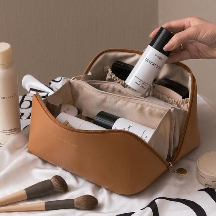 Cosmetica Organizer Tas met Vakken | Reis Make-up Toilettas voor Dagelijks Gebruik Onderweg en Thuis