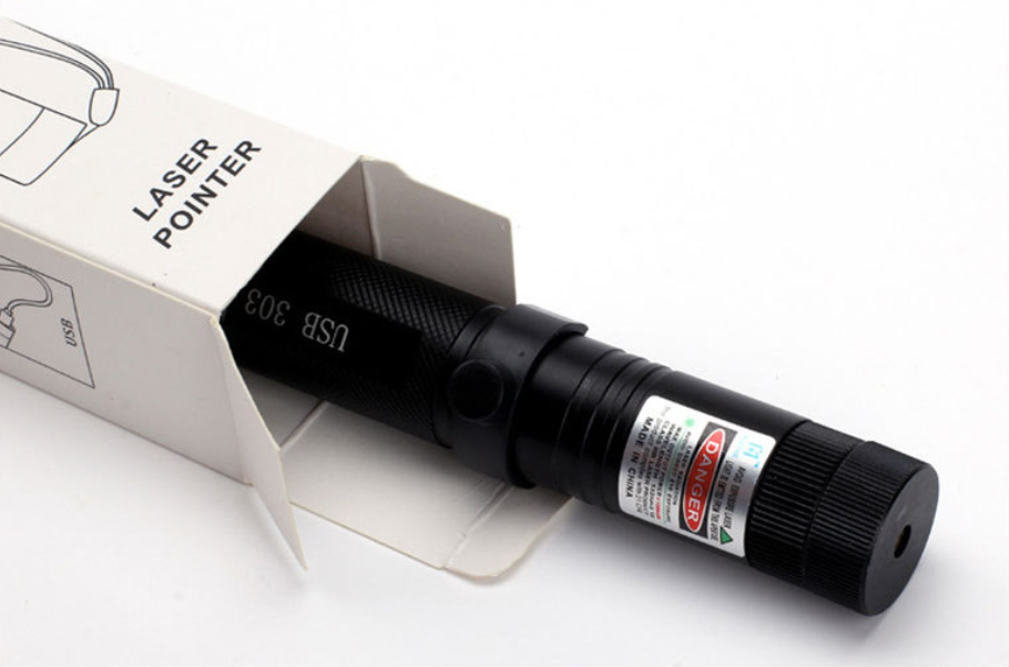 Krachtige Laserpointer Zaklamp met Instelbare Focus en USB Oplaadbaar - Bereik tot 10.000 Meter