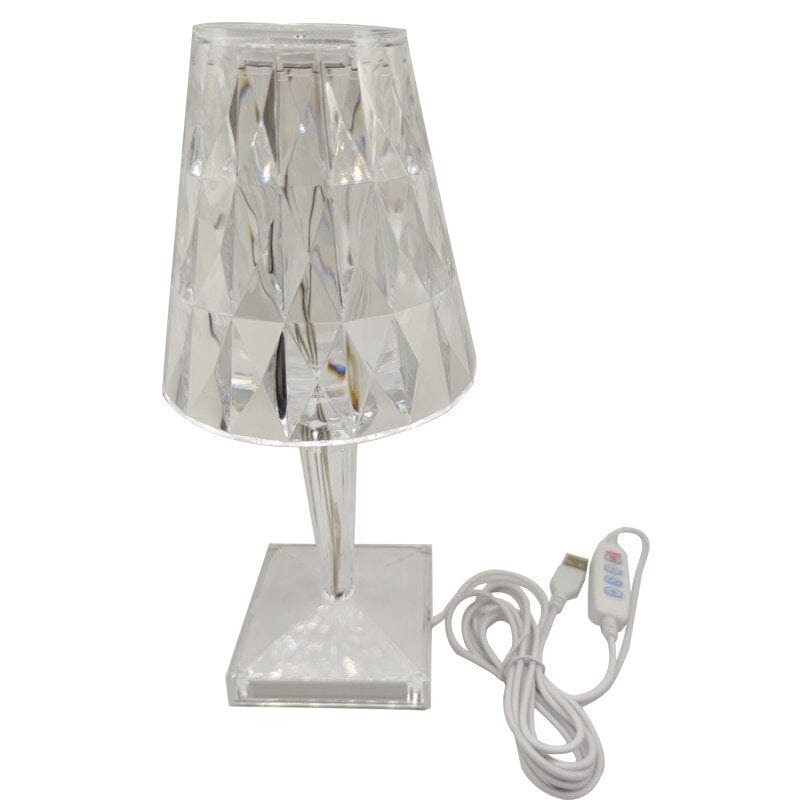 LED Kristal Tafellamp - Draadloze Touch Lamp met Diamant Design & Sfeerverlichting