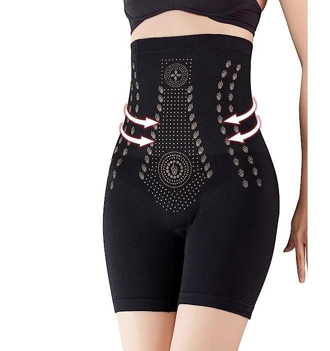 Corrigerende Short Hoge Taille Dames Shapewear Buikcontrole Onderbroek Naadloos Stretch Comfortabel Zwart