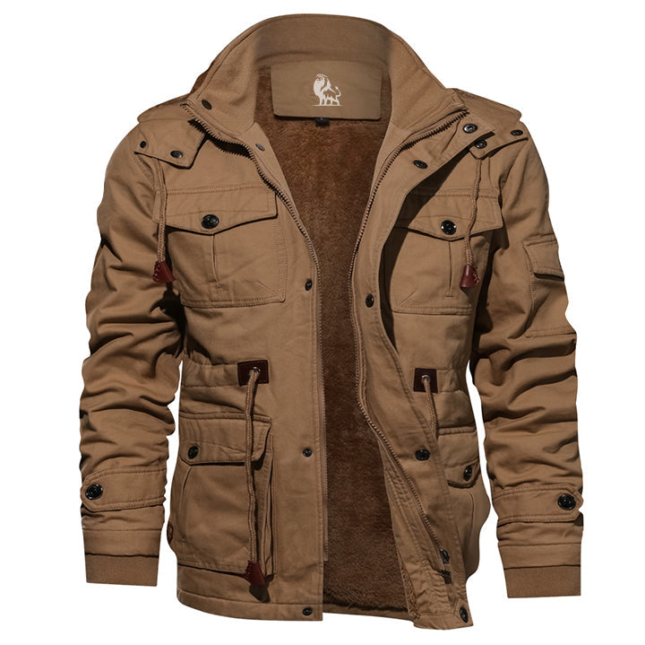 Katoenen Outdoor Jas Waterafstotend Afneembare Capuchon Heren Dames Winter Herfst Wandelen Reizen Camping