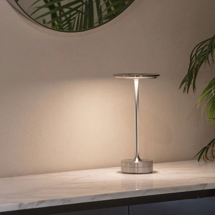 Dimbare Tafellamp Oplaadbaar Waterbestendig Metaal Touch Bediening Draadloos LED Sfeerverlichting Sfeerlamp