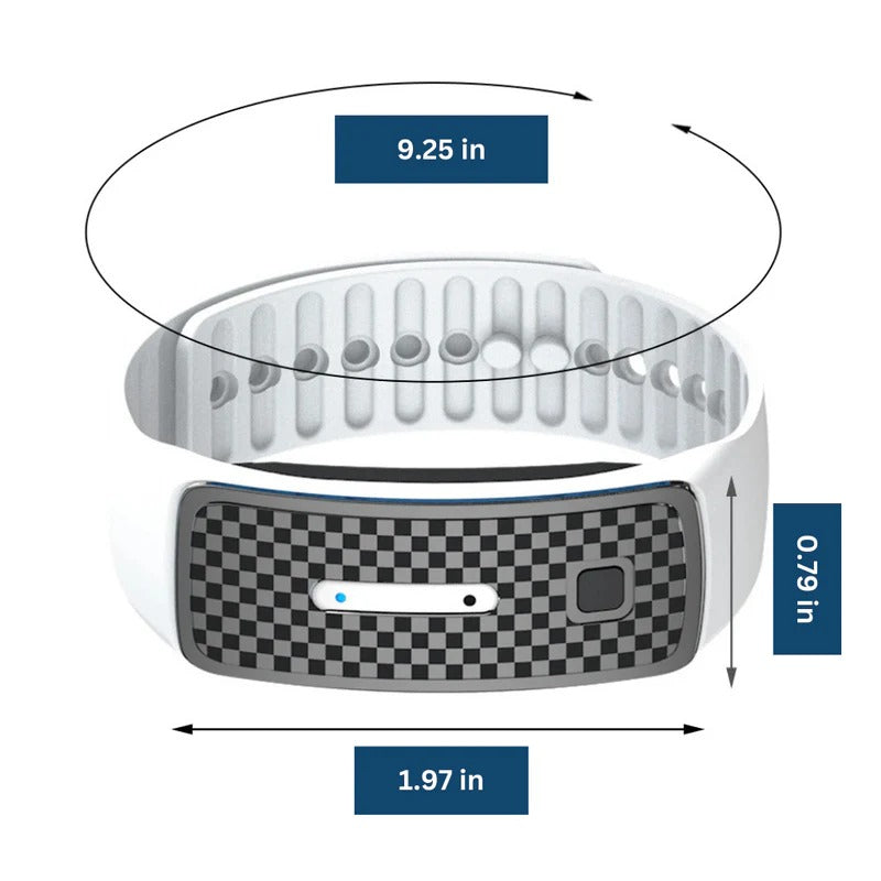 Anti-Muggen Armband Ultrasonisch Afweersysteem Oplaadbaar Waterdicht Verstelbaar Outdoor Camping Wandelen